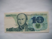 POLSKA BANKNOT PRL 10 zł 1982 rok seria P