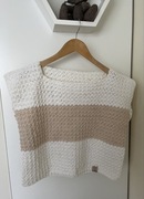Elegancki top damski ręcznie wykonany na szydełku, top handmade