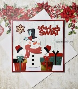 Kartka świąteczna,kartki Boże Narodzenie,ręcznie robione, z kopertą