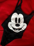 Kostium kąpielowy czarny z myszką Miki S Cropp 