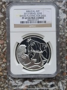 2 nowe szekle Ag999 1oz 2013r Dawid gra dla Saula