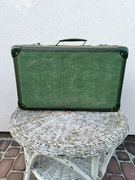 Stara walizka zielona z okresu PRL lata 50-te,