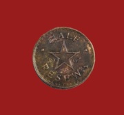 Moneta 1/2 pesewy 1967, Ghana