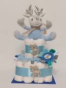 Tort z pieluszek prezent na Mikolajki lub Boże Narodzenie 