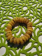 Bransoletka z naturalnego żółtego bursztynu 