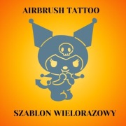 Kuromi Szablon do tatuaży Airbrush, facepainting, wielorazowy 