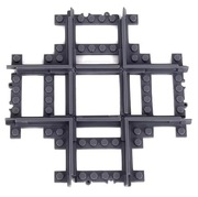 Skrzyżowanie 90° pod kątem prostym tory. Kompatybilne z lego