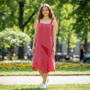 Sukienka damska Coline 36/38 S boho elegancka lekka 100%bawełna  IDEALNA