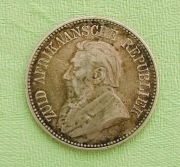 Antyk rzadki rocznik 1892 moneta obiegowa dwa i pół szylinga srebro 925 RPA