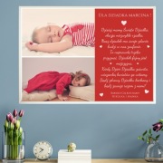 Plakat Babcia i Dziadek A4 | personalizacja | gotowy w ramce
