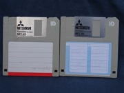 Dyskietki 3,5" MF2HD MITSUBISHI 2 szt. 2HD UŻYWANE kolor szary