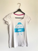 Biały t-shirt logo Vinted