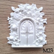 Drzwi do zaczarowanego domu w owoce figurka do malowania dla dzieci z masy