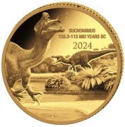 Congo: Prehistoric Life II - Suchomimus 0.5 grama Złota 2024 Proof 