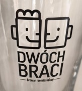 Szklanka do piwa browar rzemieślniczy Dwóch Braci Kielce poj. 0,4 l