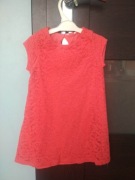 sukienka żakardowa w kolorze koralowym r.68