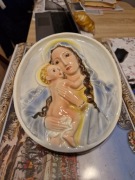 Plakietka obrazek Madonna Matka Boska z Dzieciątkiem Keramos Wien