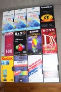 Kaseta VHS KONICA SONY RAKS KODAK BASF GOLDSTAR - 12 SZT + 2 gratis