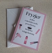 Kartka dla fryzjerki