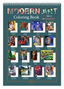 MODERN ART - Coloring Book part 3, kolorowanka A3