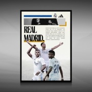 Real Madryt - Plakat w ramce 30x40cm