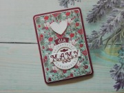 Kartka dla mamy #3, Dzień Matki, handmade, A6 z kopertą
