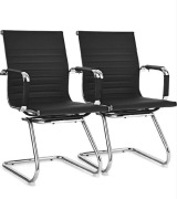 Krzesło biurowe costway zestaw dwóch