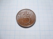Holandia moneta 5 cent 1973 brąz