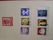 Klaser + znaczki 1982-1984 kasowane