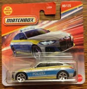Matchbox 2023 BMW i4 Police Sedan Polizei Policja 80/125 JBR00 C0859 1:64