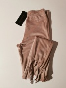 Nowe Legginsy z miękkiego weluru z gumkami na nogawkach OlaVoga r. S