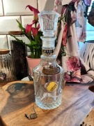 Karafka kolekcjonerska szklana whiskey Club 99 kryształ węgierska butelka