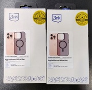 NOWE etui 3mk do iPhone 16 Pro Max z MagSafe silikon szary