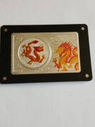 GERMANIA MINT CHINESE DRAGON PREMIUM EDITION 3oz Ag. SILVER COIN BAR