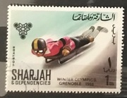 1 znaczek Sharjah Szardża Zjednoczone Emiraty Arabskie ZEA 1968