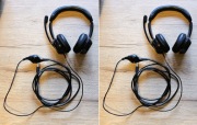 2x Słuchawki Logitech H390 Profesional / mikrofon / pilot sterowanie
