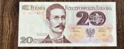 Banknot Polski 20 zł 1982 rok seria C Traugutt