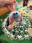 Ręcznie robiony pająk ozdobą zabawka