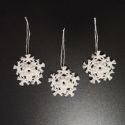 I135 Ozdoby świąteczne Boże Narodzenie Handmade Rękodzieło zestaw 3 szt.