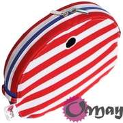 organizer do Obag MOON LIGHT Pasy Biało Czerwone Chabrowy 2 kieszenie OMAY