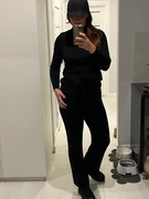 Granatowy Sweterkowy komplet na wiosnę L