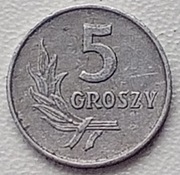 5 gr z 1967 r.  Z obiegu.