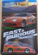 HOT WHEELS Toyota Supra Fast & Furious Silver Series kolekcja Mattel