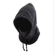 Unisexowa zimowa kominiarka dziergana - wiatroodporna maska ze sznurkiem,