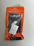 Kostka do ładowarki BIAŁA z wejściem USB 