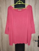246 Różowa bluzka oversize rękaw 3/4 Piko rozmiar L/XL