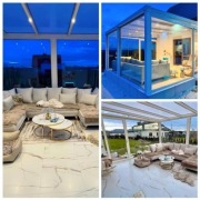 Zabudowa tarasów, balkonów, pergole aluminiowe, zadaszenia