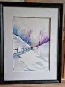 Obrazek zimowy spacer  30x40cm