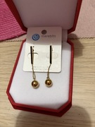 Złote kolczyki kuleczki