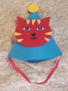 Kotek czapeczka strój filc dziecko przebranie